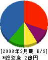 井田鋼材 貸借対照表 2008年3月期