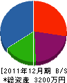 前田電気 貸借対照表 2011年12月期