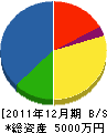 九州消防設備 貸借対照表 2011年12月期