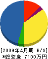 栄興電設 貸借対照表 2009年4月期
