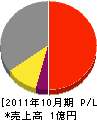 日本クリーン 損益計算書 2011年10月期