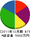 大糸木材 貸借対照表 2011年12月期
