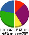 松山工業 貸借対照表 2010年10月期