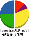 藤澤電気 貸借対照表 2008年9月期