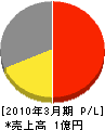 岩崎電気エンジニアリングサービス 損益計算書 2010年3月期