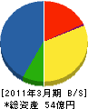 九州テン 貸借対照表 2011年3月期