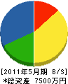 飯澤建設 貸借対照表 2011年5月期