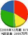 松木産業 貸借対照表 2009年12月期