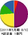 和田石材建設 貸借対照表 2011年5月期