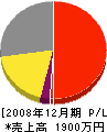 綱田組 損益計算書 2008年12月期