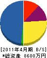 宮島電興 貸借対照表 2011年4月期