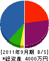 朝日電気工事 貸借対照表 2011年9月期
