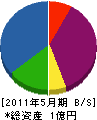 小澤工業 貸借対照表 2011年5月期