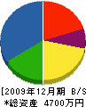 長島土木 貸借対照表 2009年12月期