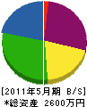 大賀志造園土木 貸借対照表 2011年5月期