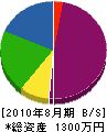 山田司郎畳店 貸借対照表 2010年8月期