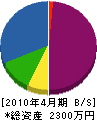 永興コミュニケーションズ 貸借対照表 2010年4月期