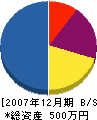 中村建具製作所 貸借対照表 2007年12月期