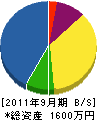丸美電気商会 貸借対照表 2011年9月期