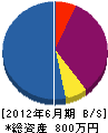 元村造園 貸借対照表 2012年6月期