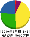 湯浅建設 貸借対照表 2010年6月期