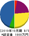 泉電気 貸借対照表 2010年10月期
