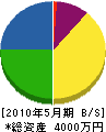 角田産業 貸借対照表 2010年5月期