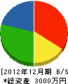 松山表具店 貸借対照表 2012年12月期