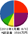 松舘工業 貸借対照表 2012年3月期