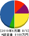 岡田商会 貸借対照表 2010年6月期