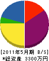 川崎電工 貸借対照表 2011年5月期