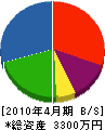 千葉電気 貸借対照表 2010年4月期