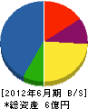 呉光塗装 貸借対照表 2012年6月期