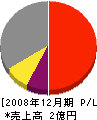藤沢建設 損益計算書 2008年12月期