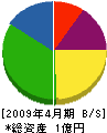 武藤工務店 貸借対照表 2009年4月期