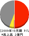 中田建設 損益計算書 2009年10月期