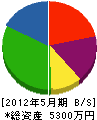 ヤマナカ内装 貸借対照表 2012年5月期