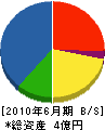 多田組 貸借対照表 2010年6月期