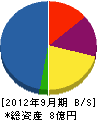 中井商工 貸借対照表 2012年9月期