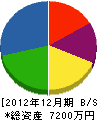 中塚工務店 貸借対照表 2012年12月期