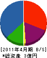 澁谷興業 貸借対照表 2011年4月期