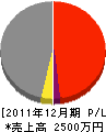 松本木材 損益計算書 2011年12月期