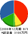 藤伸建設 貸借対照表 2008年12月期