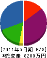 岩崎建設 貸借対照表 2011年5月期