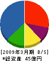 東京興業貿易商会 貸借対照表 2009年3月期