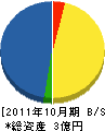 鈴木電気工事 貸借対照表 2011年10月期