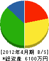 黒沢電機 貸借対照表 2012年4月期