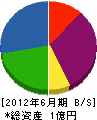 永井組 貸借対照表 2012年6月期