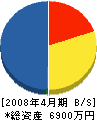 源輝 貸借対照表 2008年4月期