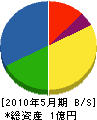 米田電気商会 貸借対照表 2010年5月期